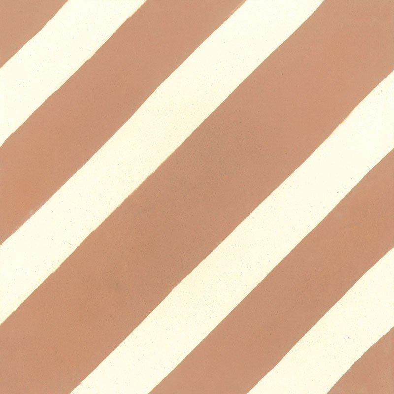 Carreau de Ciment Zig Vanille & Rose Antique - Carocim