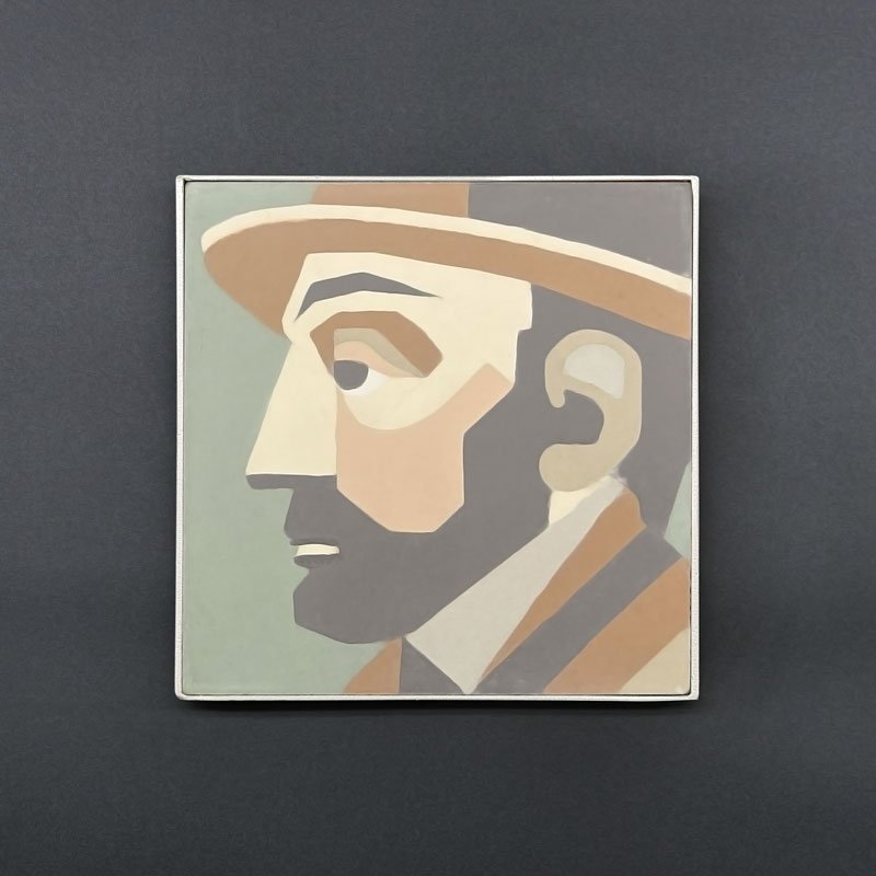 Dessous de plat - Portrait de Cézanne