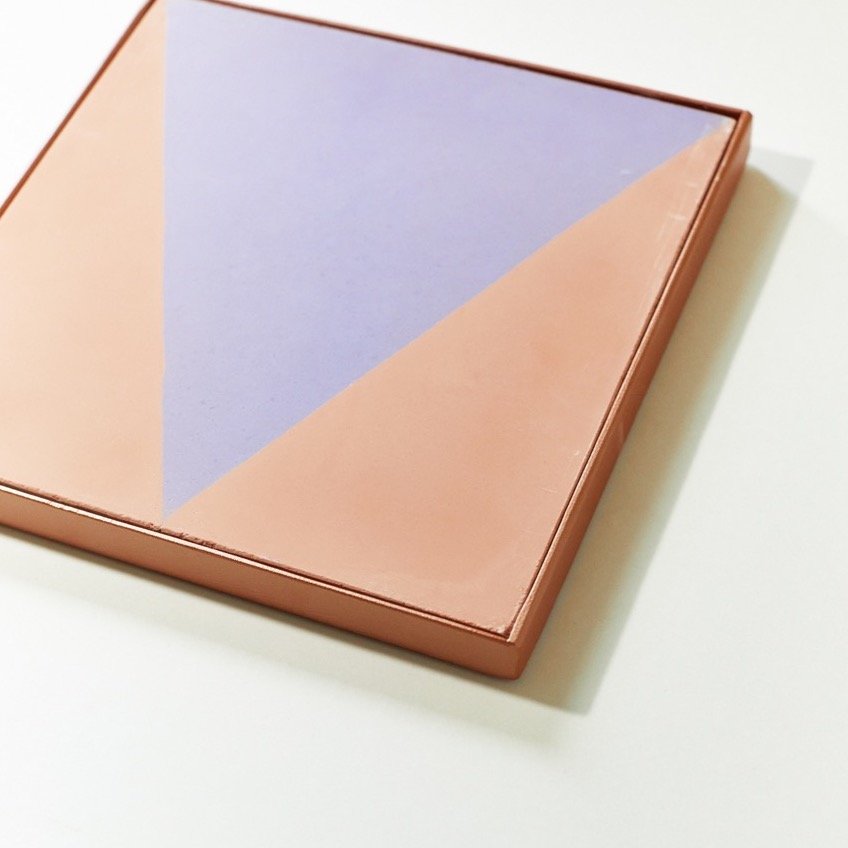 Dessous de plat Triangle Terracota Lavande