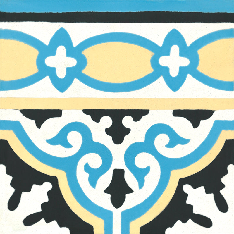 Frise Provençale Bleue