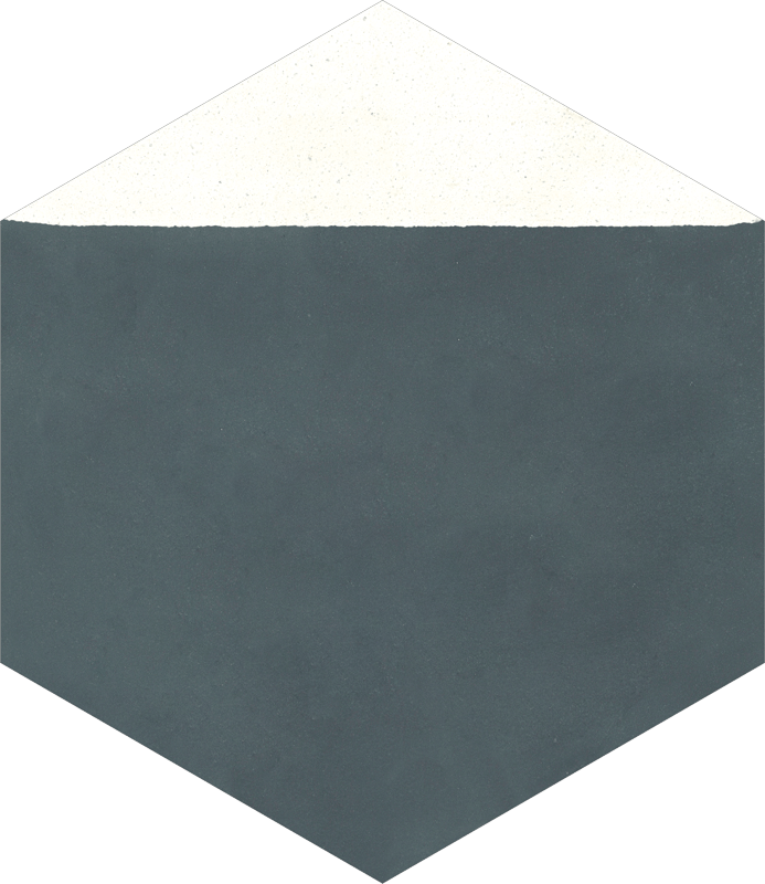 White Basalt Hex-Isosceles Cement Tile Sim.PL – Carocim