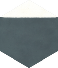 Carreau de Ciment Hex-Isocèle Basalte Blanc Sim.PL