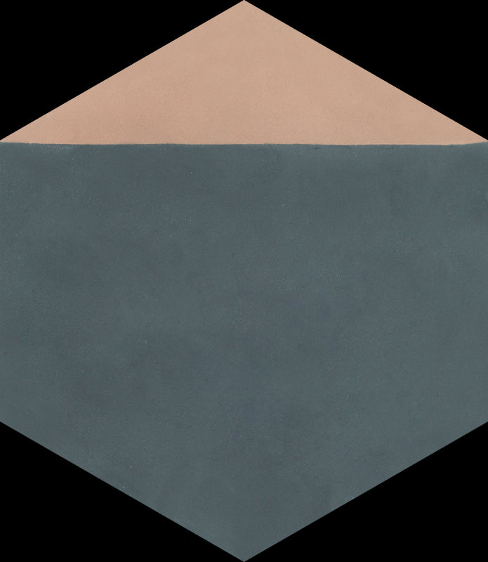 Carreau de Ciment Hex-Isocèle Basalte Ombre Sim.PL