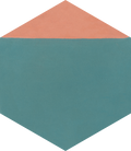 Carreau de Ciment Hex-Isocèle Mistral Rose Antique Sim.PL